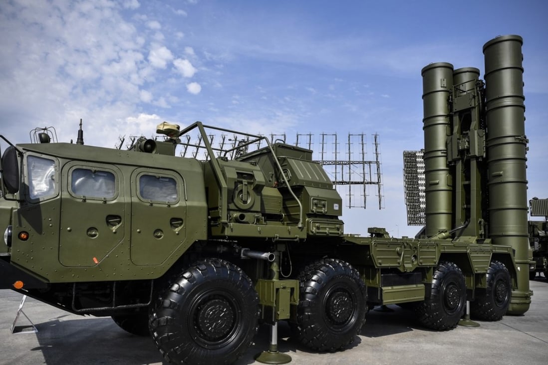 The Russian S-400 anti-aircraft missile launching system bought by India. Photo: AFP