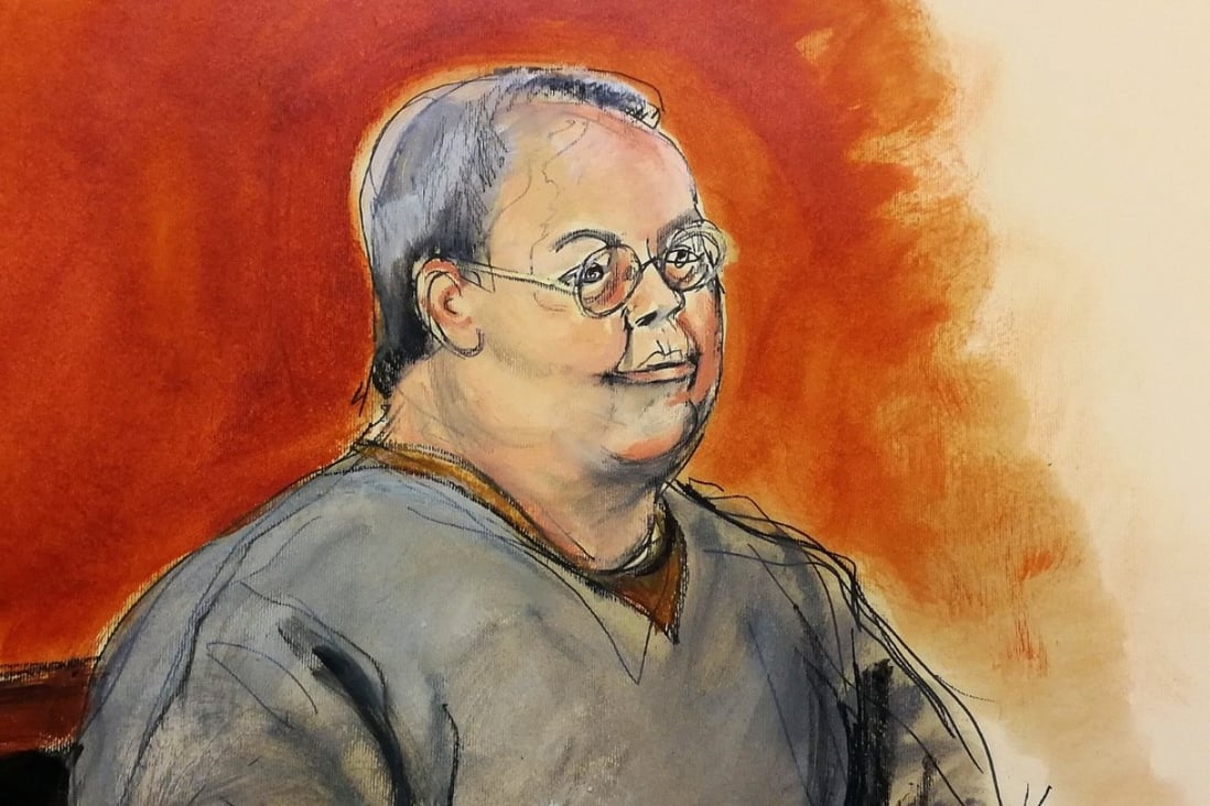 A courtroom sketch of former Hong Kong home affairs secretary Patrick Ho Chi-ping, who has plead not guilty to corruption charges in the US. Credit: AP