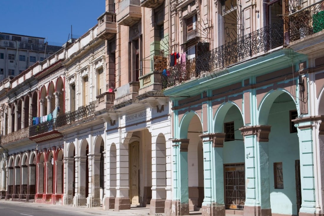 Buildings along the stunning Paseo del Prado, in the centre of Cuban capital Havana. Photo: Alamy Stock Photo