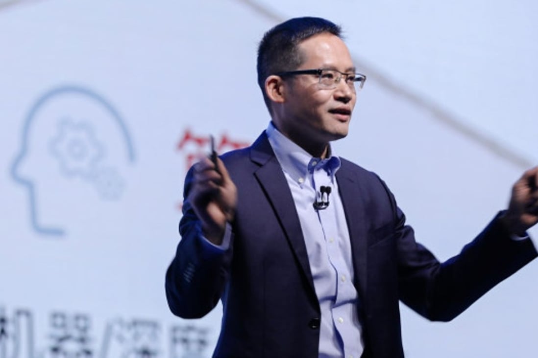 Jeff Zhang, the chief technology officer of Alibaba Group Holding, said on Thursday that it is important to work on the application of artificial intelligence technologies in different industries. Photo: Handout