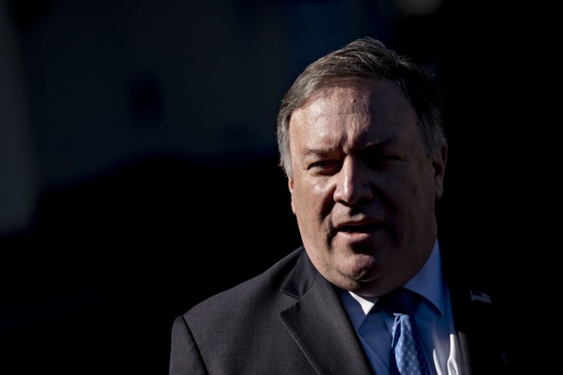 Mike Pompeo, US Secretary of State, has warned Latin American leaders of the risk of a Chinese debt trap. Photo: Bloomberg