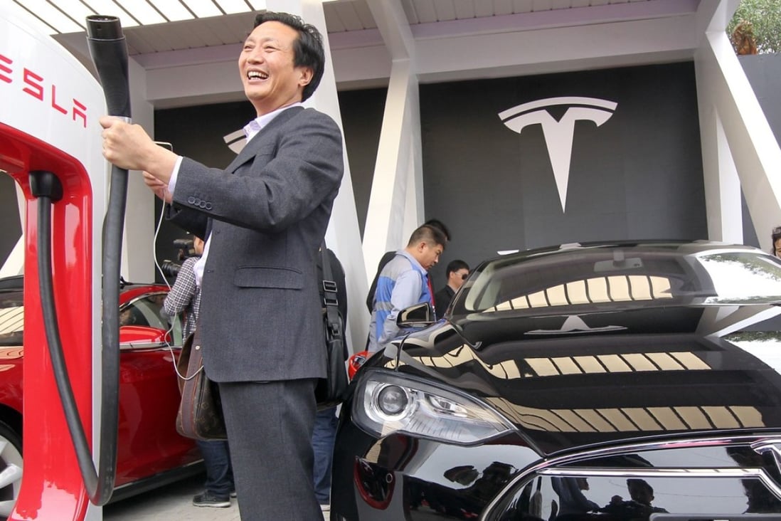 Tesla is building its first factory outside the US in Shanghai, taking advantage of Beijing’s abolition of foreign ownership restriction in the auto industry. Photo: AFP