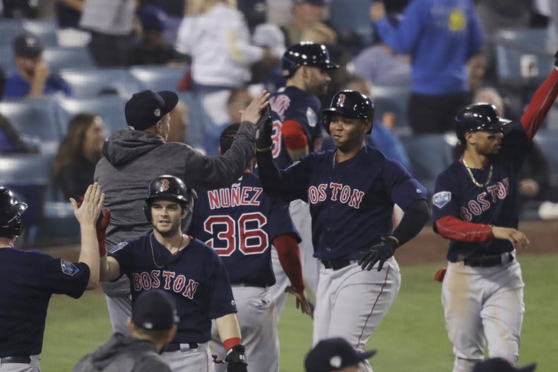The Boston Red Sox extended their World Series lead to 3-1 with a gam four win over the Los Angeles Dodgers. Photo: AP