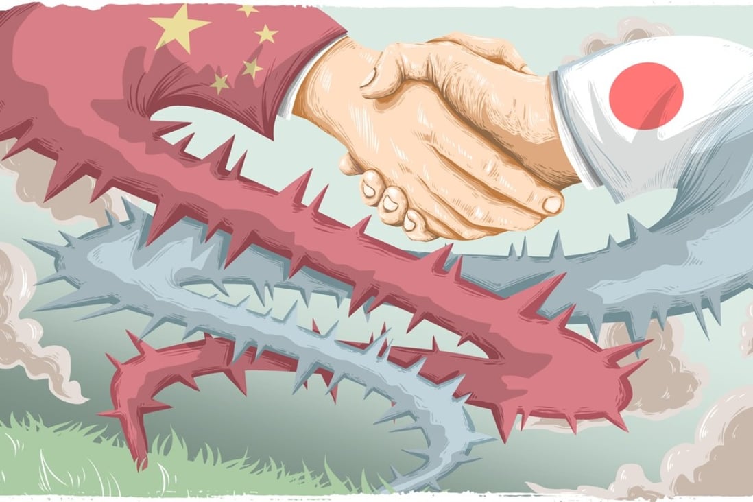 Japan and China are trying to reset their tumultuous relations. Illustration: Lau Ka-kuen