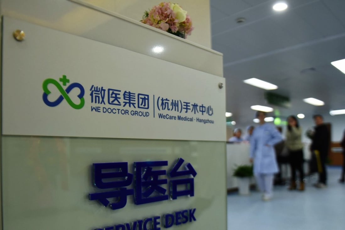 WeDoctor’s online medical services platform is used by over 3,700 mainland hospitals. Photo: Imaginechina