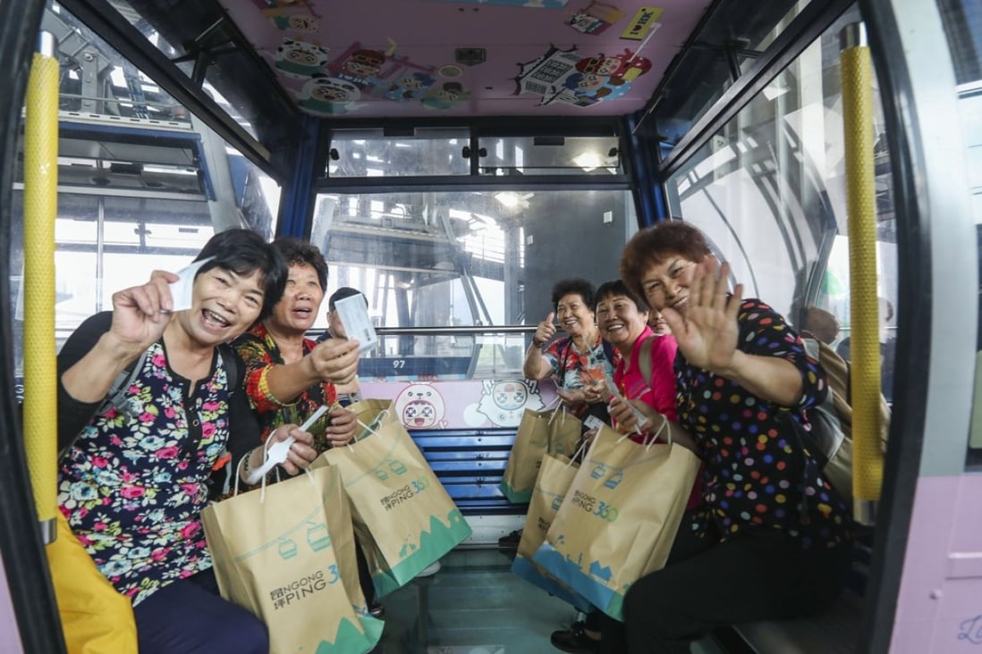 Ngong Ping 360 has seen more visitors since the opening last month of the Hong Kong-Zhuhai-Macau Bridge. Photo: Xiaomei Chen