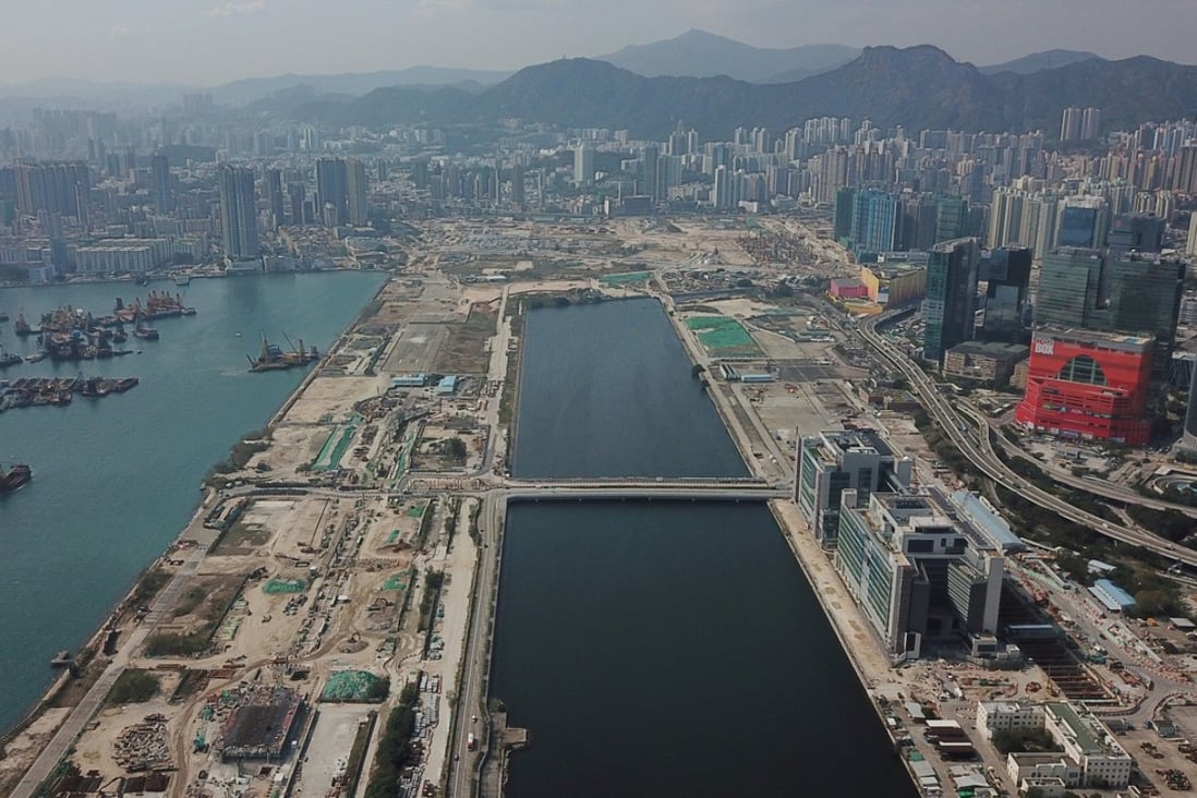 Residential sites for sale on the former runway of the converted Kai Tak airport enjoy commanding waterfront views. Photo: Roy Issa