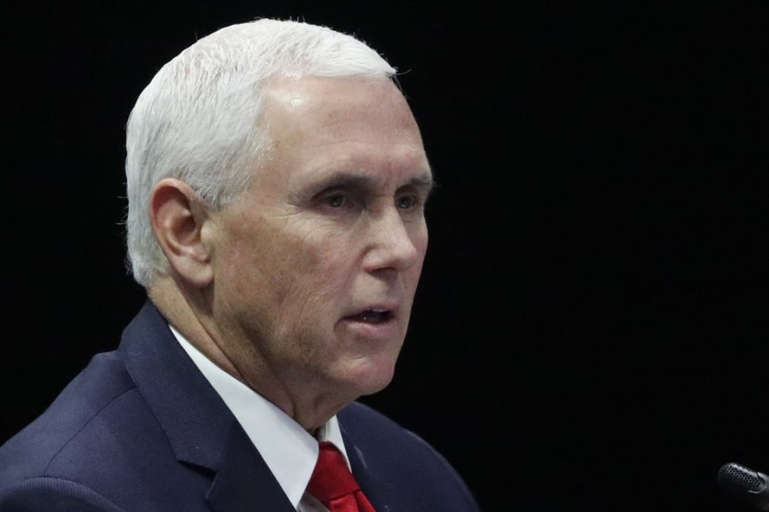 US Vice-President Mike Pence is set to unveil Washington’s plans to counter China’s Belt and Road Initiative. Photo: EPA
