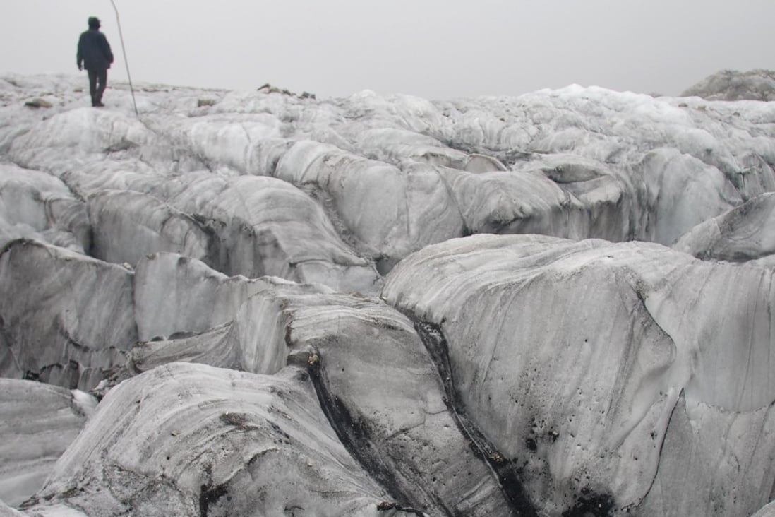 Greenpeace’s study of glacial melt in China is one of several that paint a gloomy picture of the environment. Glaciers provide drinking water to 1.8 billion people, the group said, and melt is dumping billions of cubic metres of water into seas and rivers. Photo: AP Photo