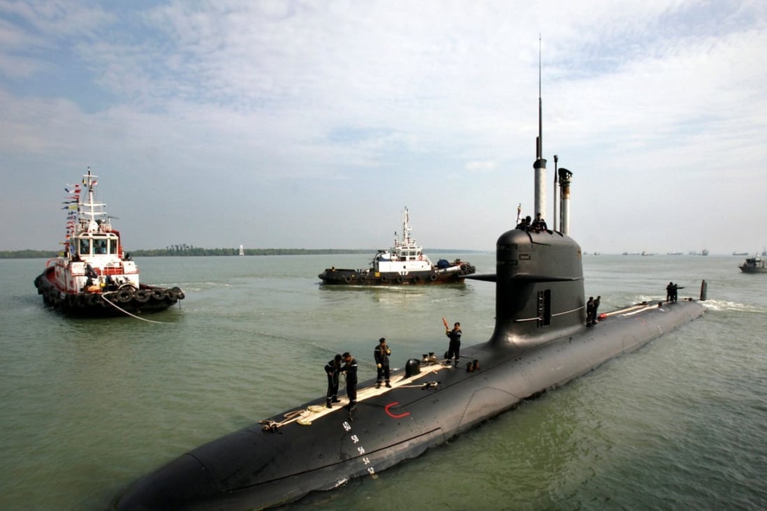 A Scorpene-class submarine of the type involved in the investigation. Photo: Reuters