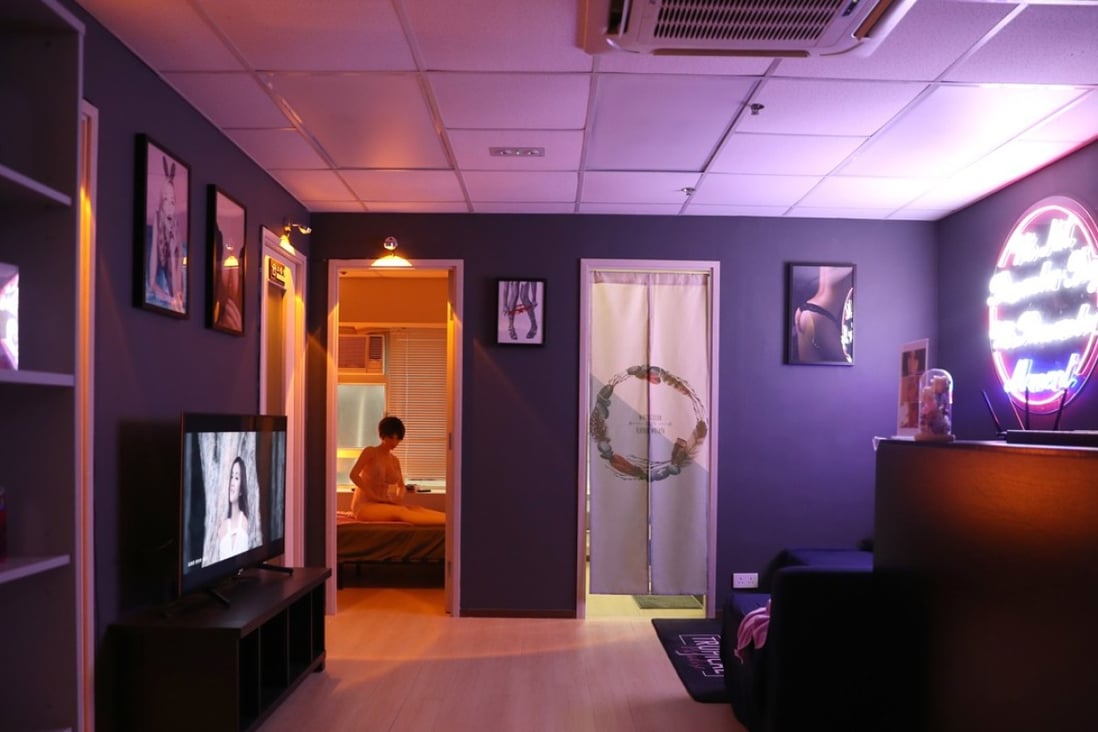 The reception area of the adult entertainment shop This Mary in Kwun Tong. Photo: Winson Wong