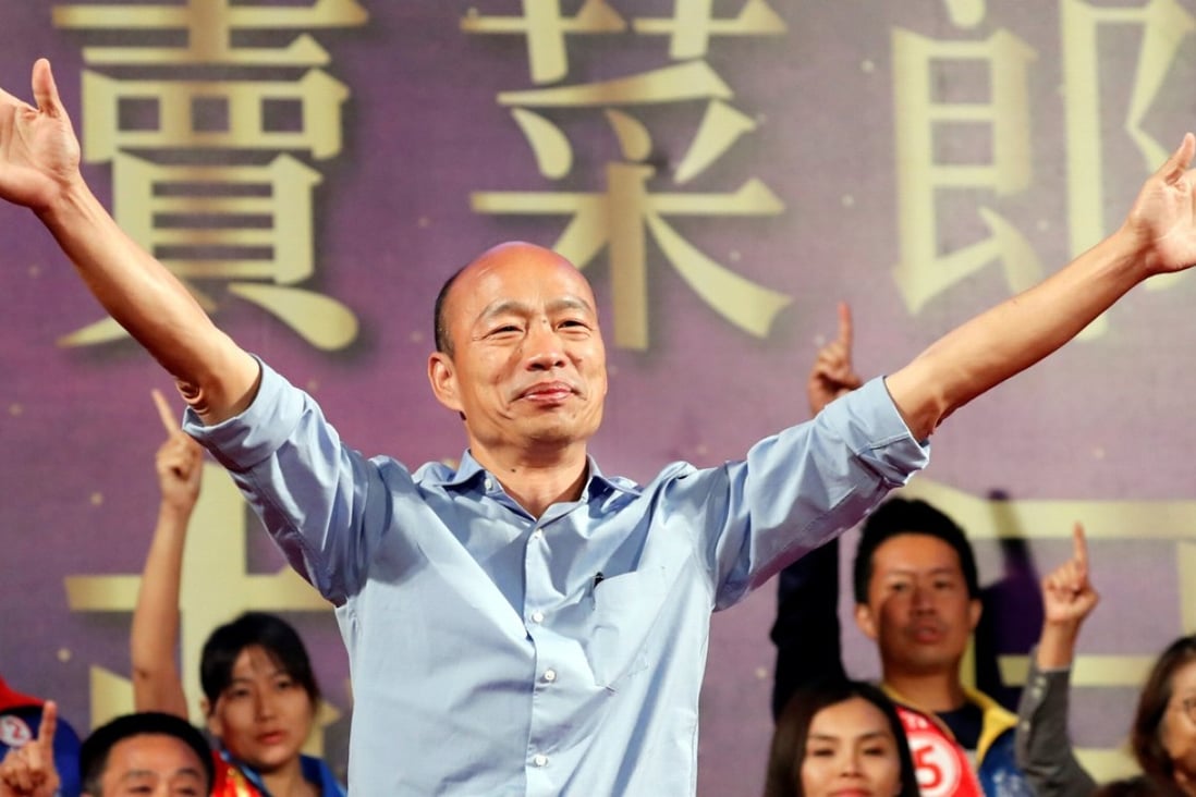 Han Kuo-yu, 61, won a crushing victory for the opposition Kuomintang in the battle to become mayor of Kaohsiung. Photo: Reuters