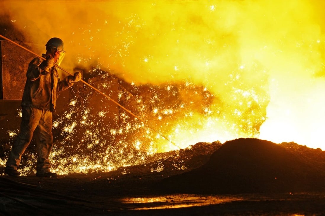 Steel industry profits grew by 63.7 per cent in the first 10 months, as output hit a record high in October. Photo: Reuters