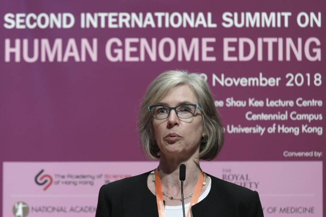 Jennifer Doudna, a scientist at the University of California, Berkeley (seen on Tuesday) was among those who criticised He Jiankui, the scientist who claimed to have gene-edited the embryos of a pair of twins. Photo: AP