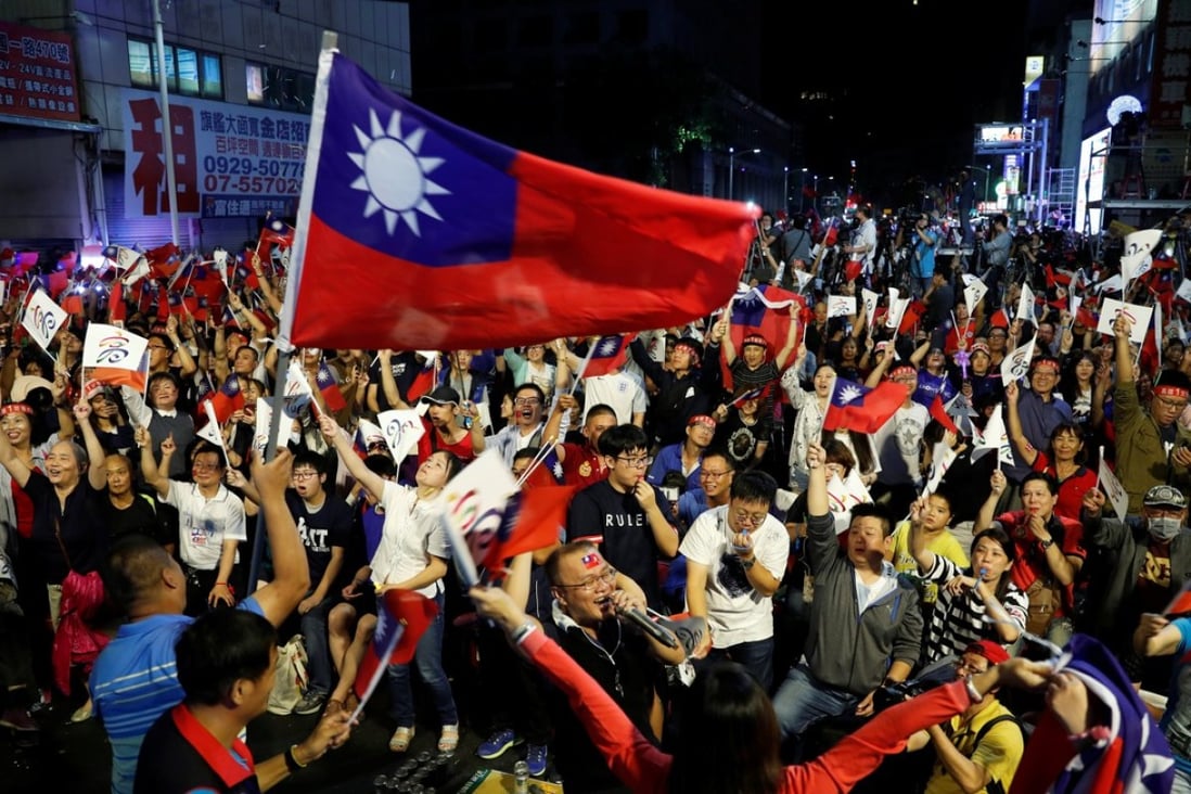 Taiwan President Tsai Ing-wen has told a US delegation her party’s recent defeat in local elections will not change relations with the Chinese mainland. Photo: Reuters