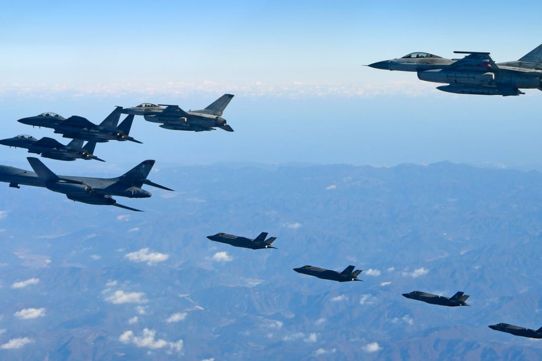 China’s flights into South Korean airspace lead analysts to believe Beijing is watching Seoul’s joint military operations with the United States in the air and at sea. Photo: South Korean Defence Ministry