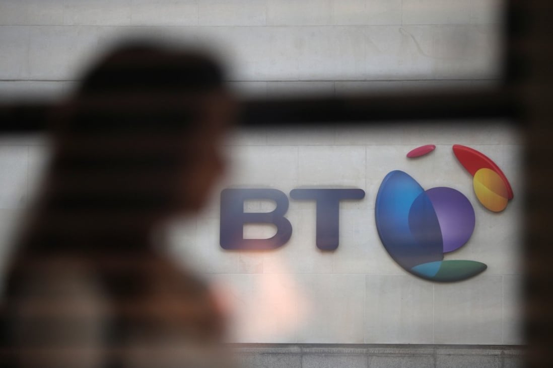 British telecommunications giant BT Group, which owns the UK’s biggest mobile services provider EE, says it will not use equipment from Huawei Technologies for the core network of its next-generation 5G infrastructure. Photo: Reuters
