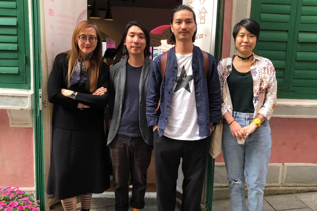 From left: Rita Wong, Penny Lam, Mike Ao Ieong and Peeko Wong, all filmmakers in Macau.