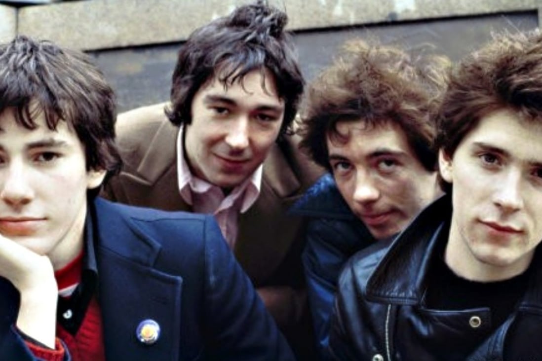 Pete Shelley (second from left) with bandmates in Buzzcocks in a promotional photo for their 1979 US tour. Photo: Handout