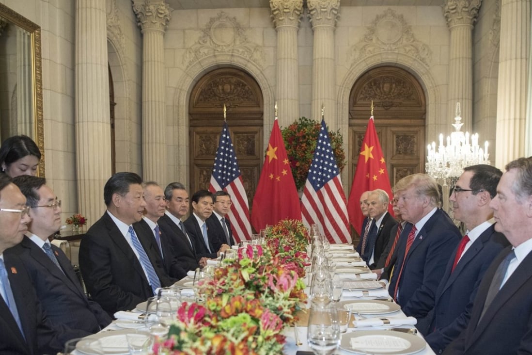 Although Donald Trump and Xi Jinping’s meeting saw a threatened rise in tariffs deferred, the latest figures many businesses have already prepared for the worst. Photo: Xinhua