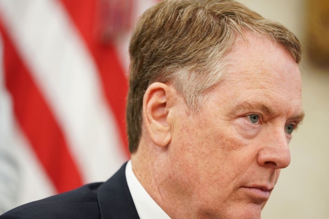 US Trade Representative Robert Lighthizer has down played any negative impact that the arrest of Sabrina Meng Wanzhou, the chief financial officer of Huawei, might have on US-China talks. Photo: AFP