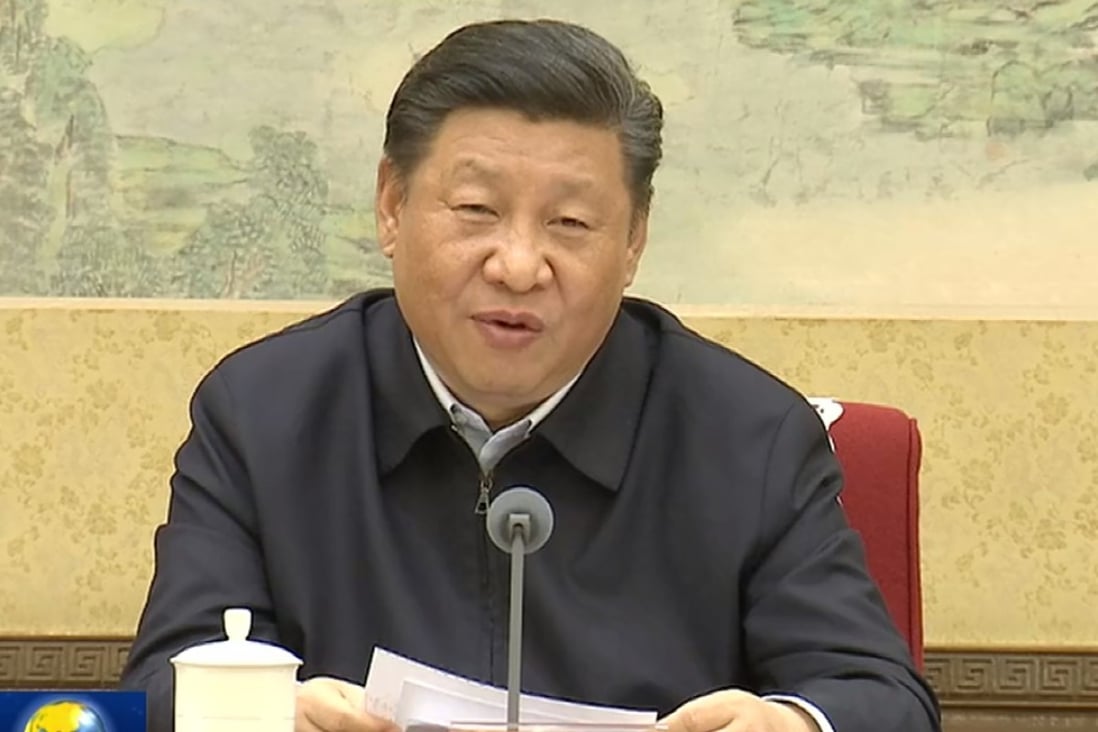 The Politburo, headed by President Xi Jinping, has put the focus on a “powerful” domestic economy. Photo: CCTV