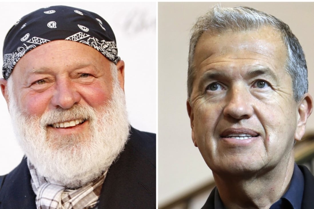 Photographers Bruce Weber (left) and Mario Testino. In January 2018, The New York Times reported that male models had accused Weber and Testino of unwanted advances and coercion. Testino has recently sought work in Southeast Asia. Photo: AP