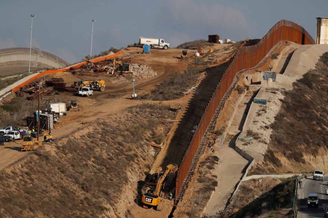 The White House is insisting that Congress provide US$5 billion to build a wall along the US-Mexico border despite lawmaker resistance from both parties. Photo: Reuters