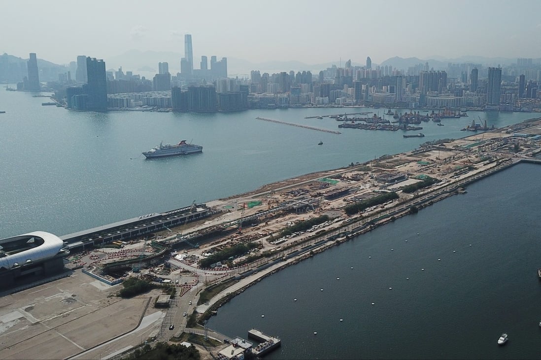 An aerial view of the various plots in Kai Tak, the site of Hong Kong’s former airport. Photo: Roy Issa