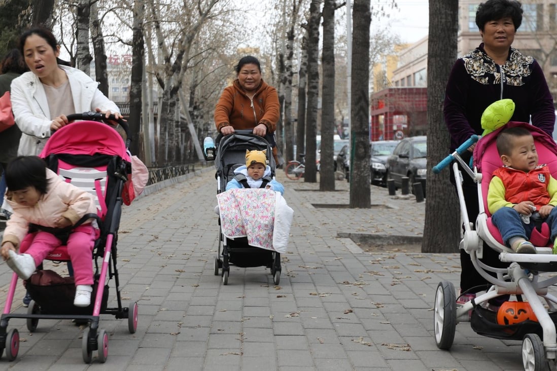The China Family Planning Association will introduce childcare and early development services for children under three. Photo: EPA