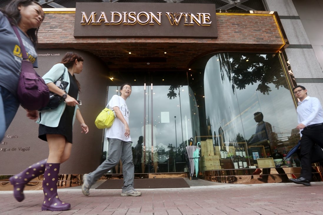 A Madison Holdings Group store in Hong Kong’s Wan Chai district. Photo: Nora Tam