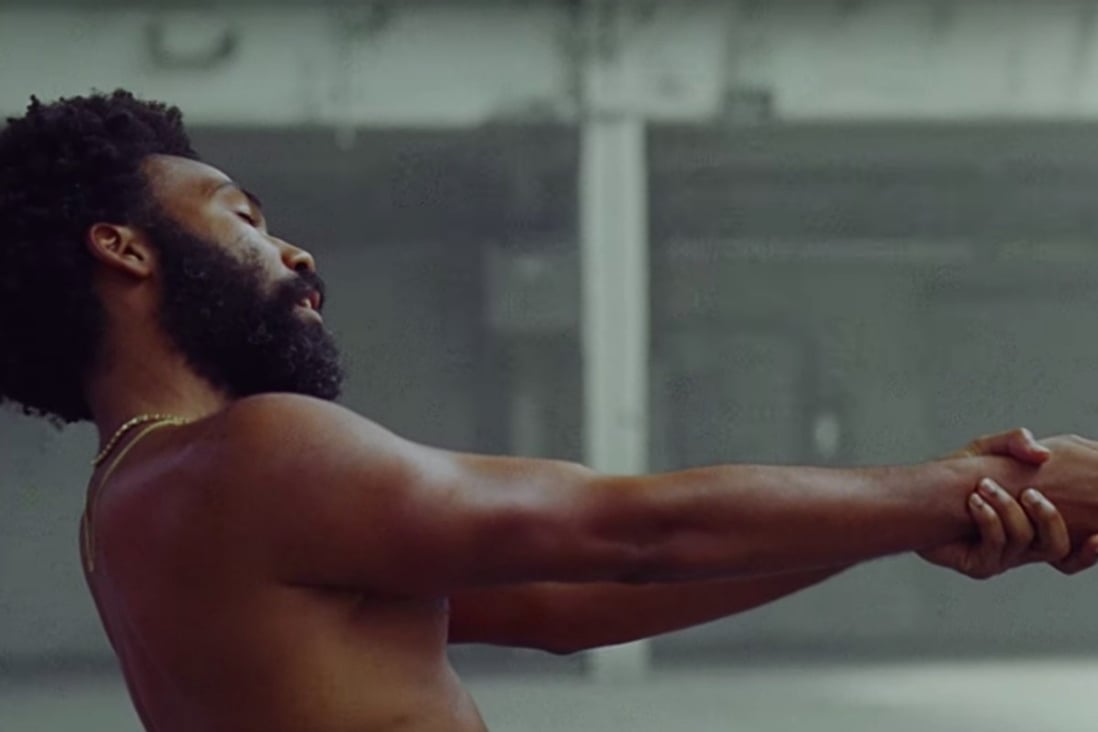 A screen grab from Childish Gambino’s video This is America.