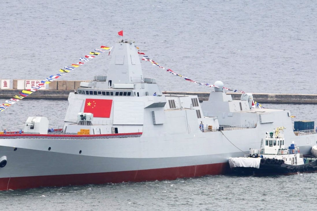 China has launched four Type 055 guided-missile destroyers over the past 18 months and four more are under construction. Photo: Handout