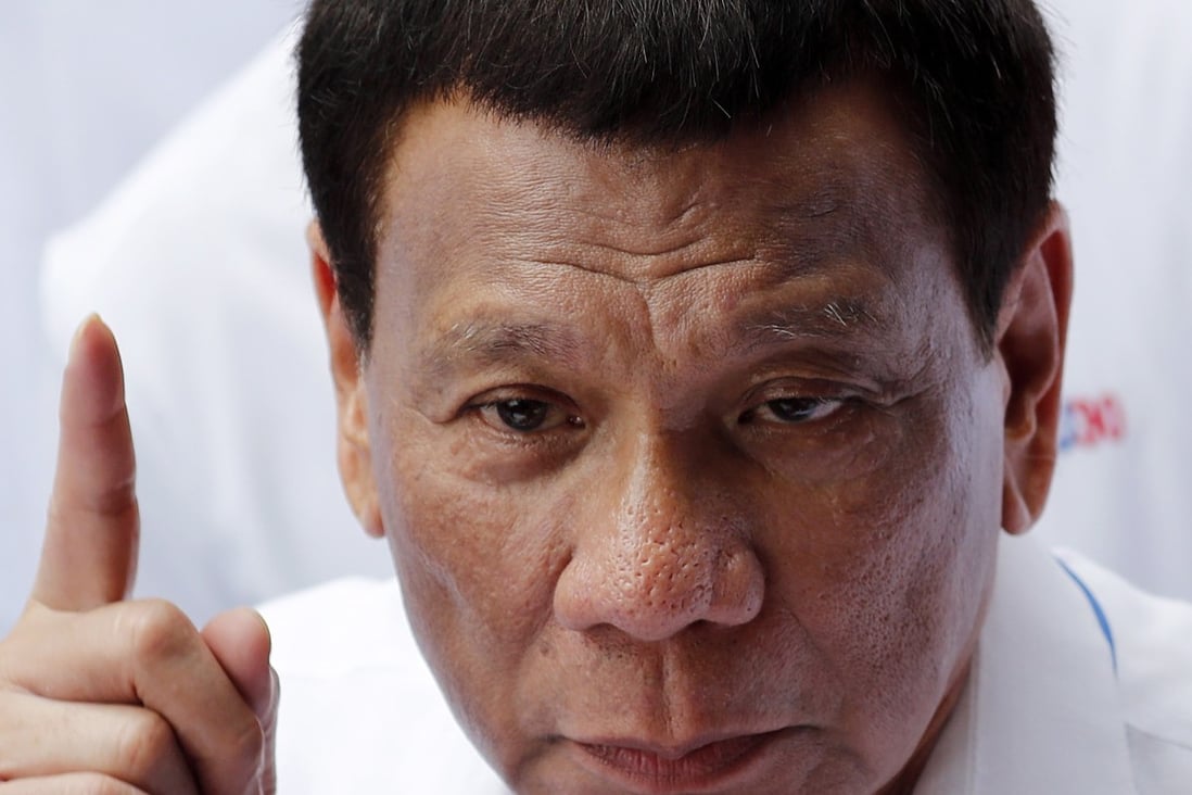 Polls show more than 70 per cent of Filipinos support the controversial firebrand Philippine President Rodrigo Duterte, but many won’t express their views publicly. Photo: EPA-EFE