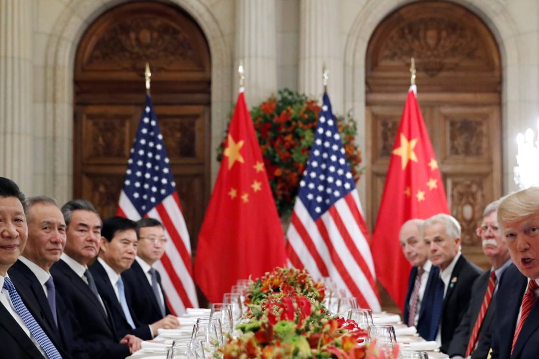 U.S. President Donald Trump and Chinese President Xi Jinping attend a working dinner after the G20 leaders summit in Buenos Aires, Argentina on December 1. Photo: Reuters