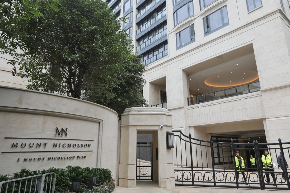 The Mount Nicholson development is home to Asia’s three most expensive apartments. Photo: Sam Tsang