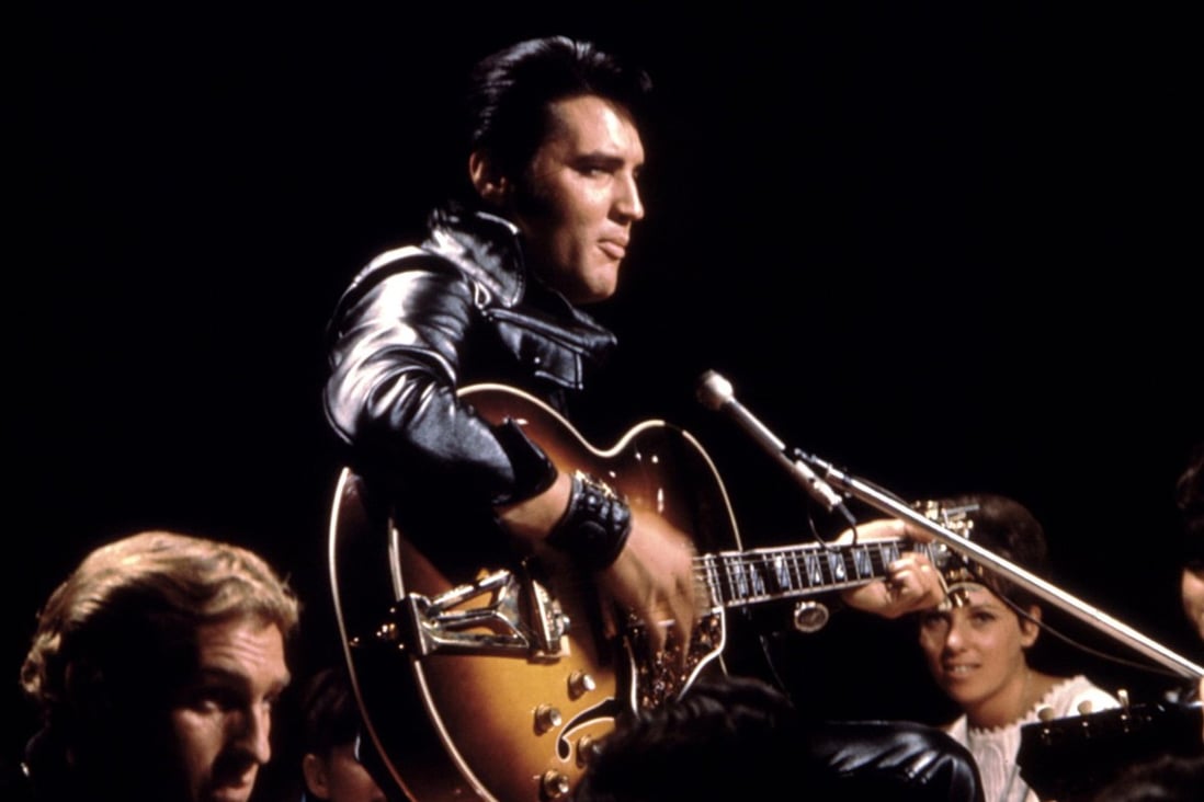A still from Elvis Presley’s 1968 comeback special.