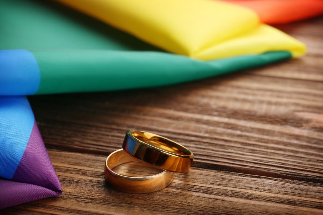 Marriage laws in Hong Kong only allow ‘voluntary union for life of one man and one woman to the exclusion of all others’. Photo: Shutterstock
