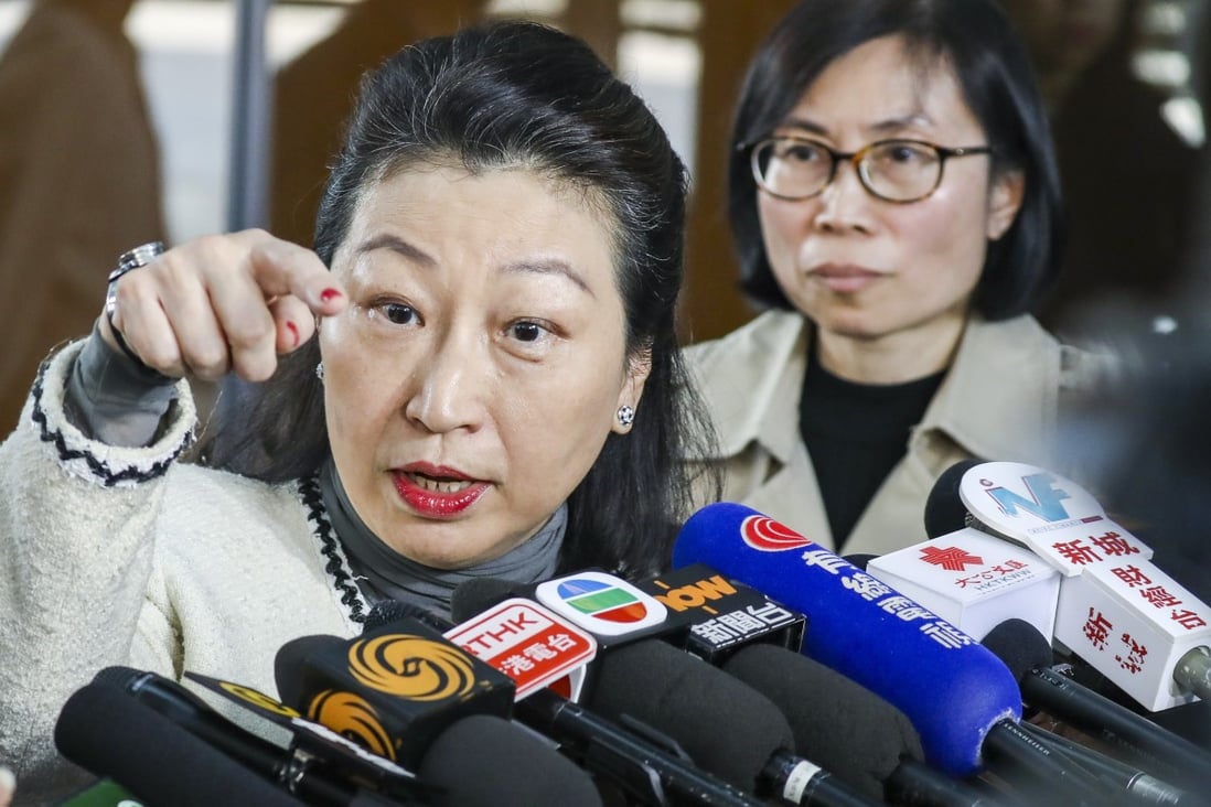 Teresa Cheng said external legal advice was necessary only if a case involved a member of her department. Photo: Dickson Lee