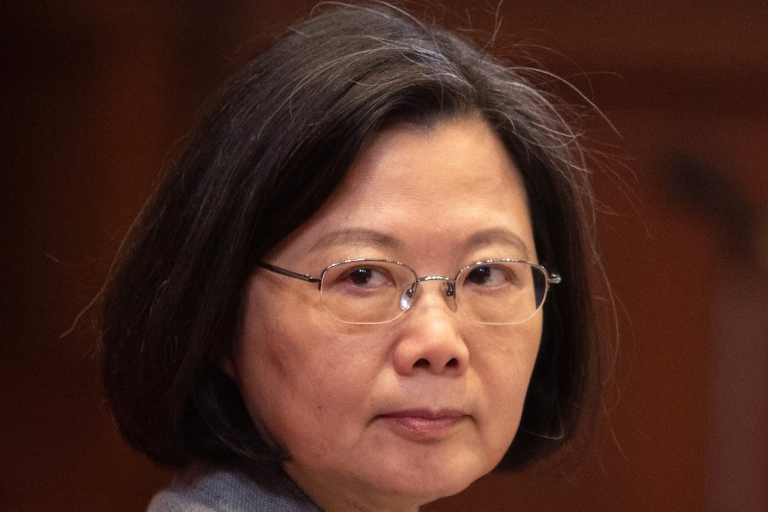 Taiwan’s President Tsai Ing-wen says she is open to cross-strait talks but only if Beijing promotes democracy and renounces the use of force against the island. Photo: Bloomberg