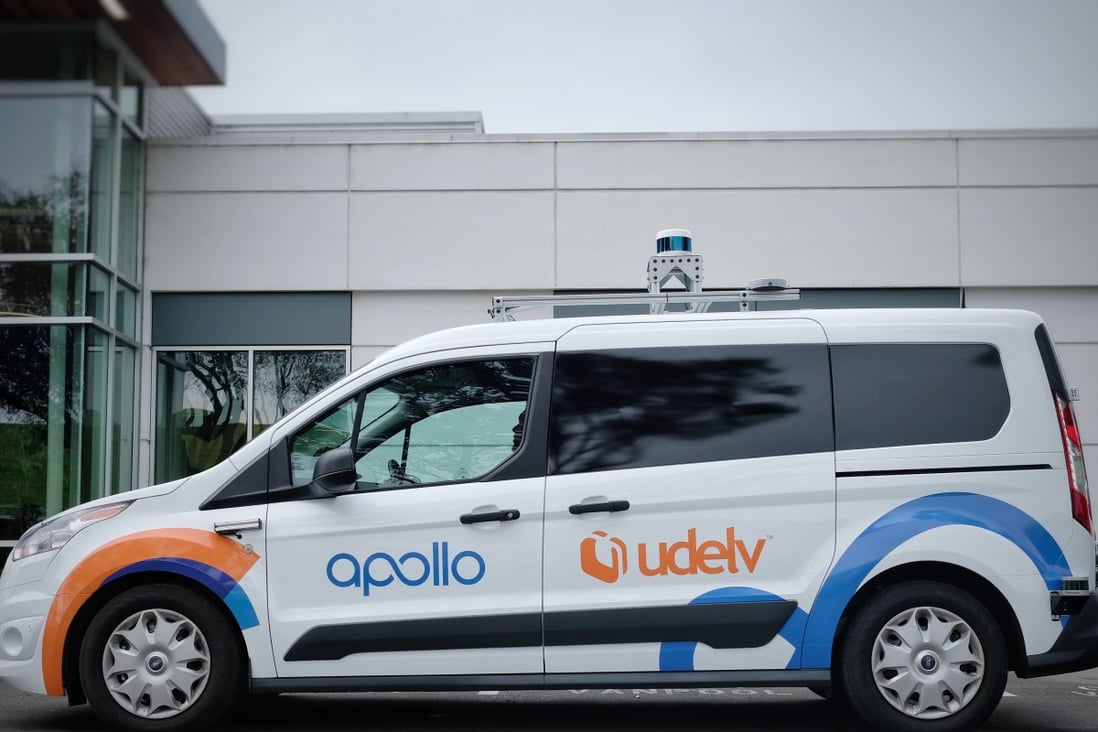 Under the deal, Apollo 3.5 will be used in Udelv’s new self-driving van model. Jan. 2019. Photo: Handout