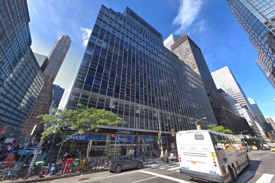An image of 850 Third Avenue in Manhattan, which houses both the New York headquarters of HNA and the police precinct tasked with taking care of Trump Tower, which is a short walk away. Photo: Google Street View
