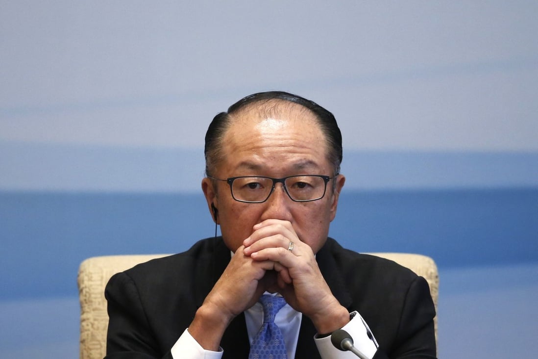 Jim Yong Kim’s sudden departure brought token regrets and faint praise from US President Donald Trump, without any hint as to who the successor will be. Photo: AP