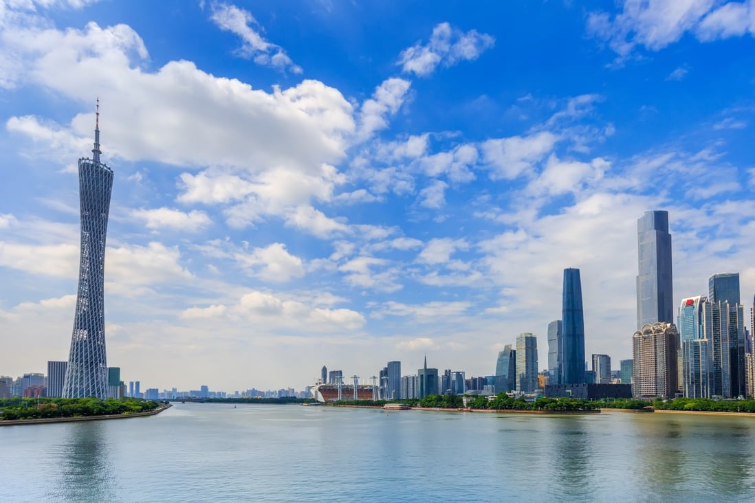 The Guangzhou city skyline. China’s fourth largest city in economic terms posted disappointing growth data for 2018. Photo: Shutterstock