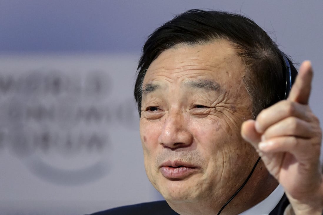 Huawei Founder and CEO Ren Zhengfei gestures as he attends a session of the World Economic Forum (WEF) annual meeting on January 22, 2015 in Davos. Photo: AFP