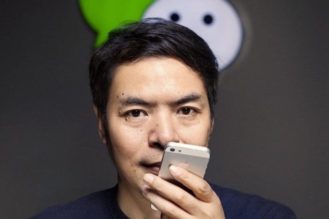 Allen Zhang Xiaolong, the creator of WeChat, said in a speech last week that the app ‘has no competitor but itself’. Photo: Handout