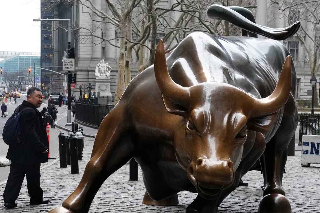 The Charging Bull or Wall Street Bull is pictured in New York City on January 16, 2019. Photo: Reuters