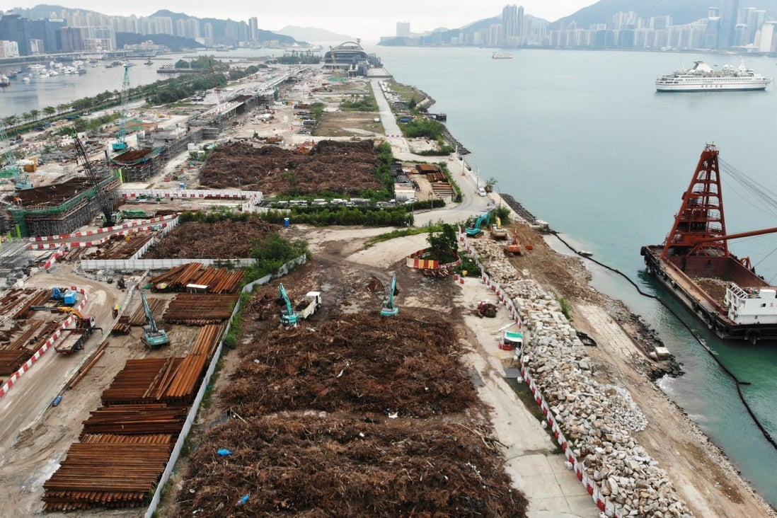 An aerial view of the Kai Tak site on October 17, 2018. Photo: Roy Issa