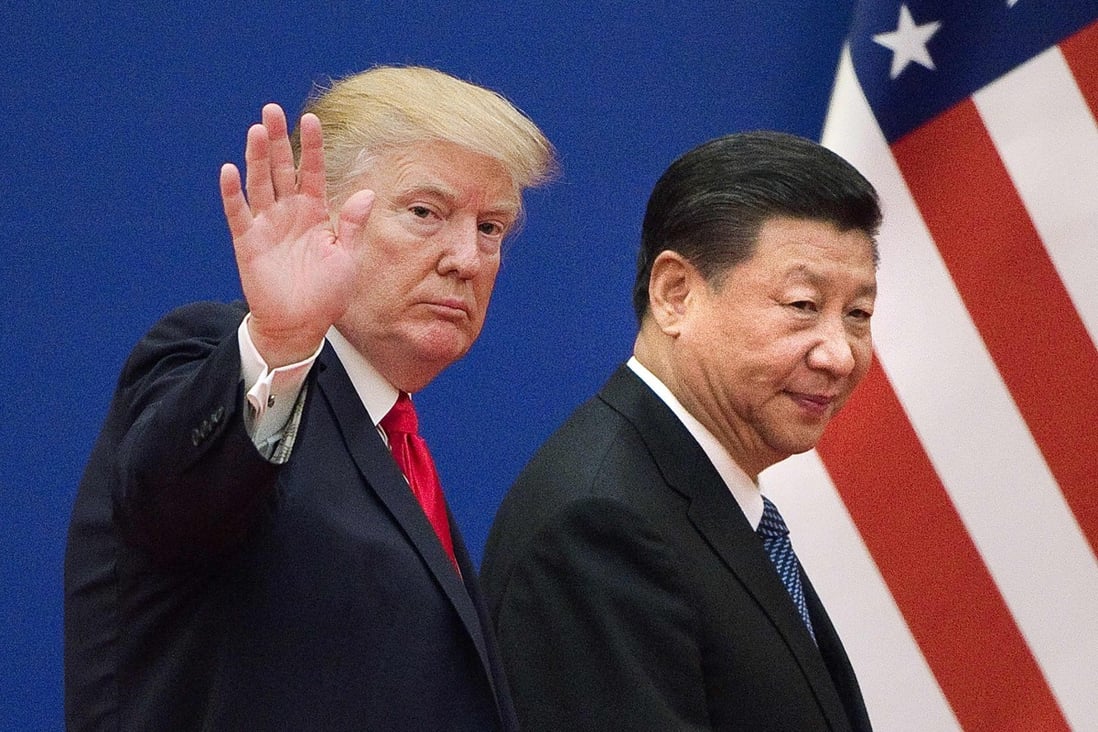 US President Donald Trump and China’s President Xi Jinping in Beijing on November 9, 2017. Photo: AFP