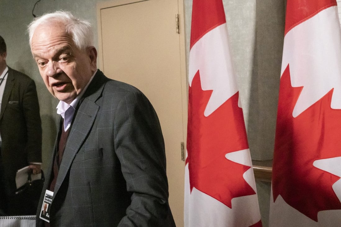 John McCallum, Canadian ambassador to China, arrives for a cabinet meeting in Sherbrooke, Quebec, on January 16. Photo: AP